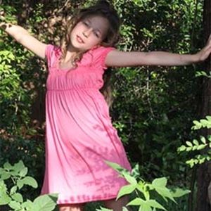 Sweet summer dress in babydoll smock style